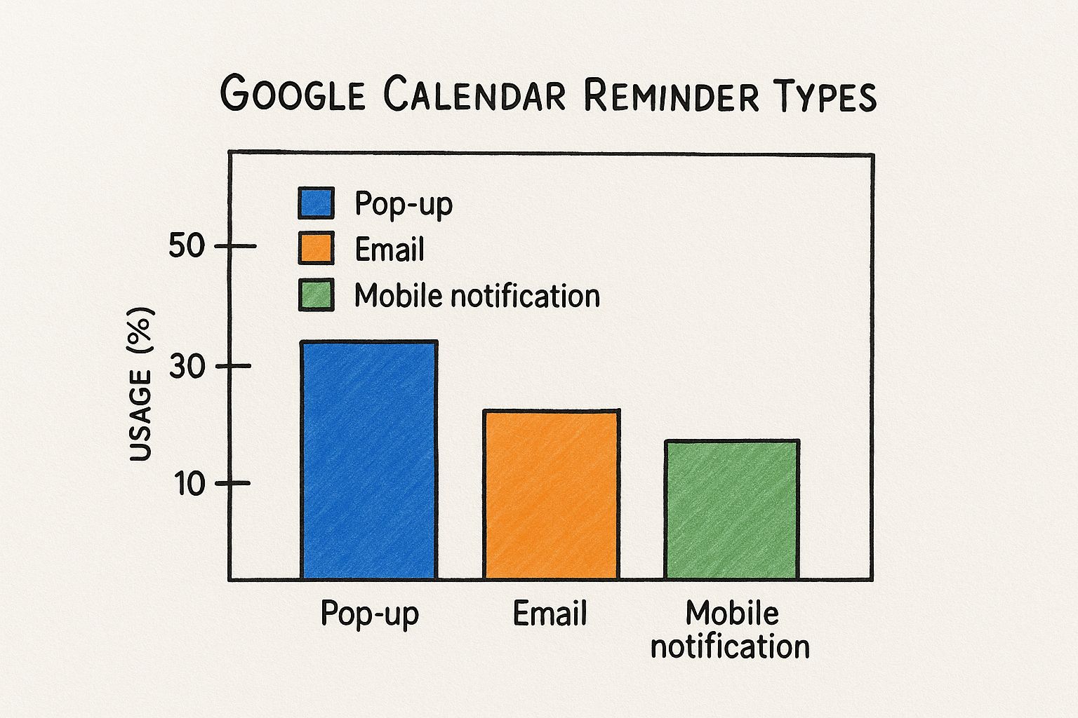 Infographic about task list on google calendar