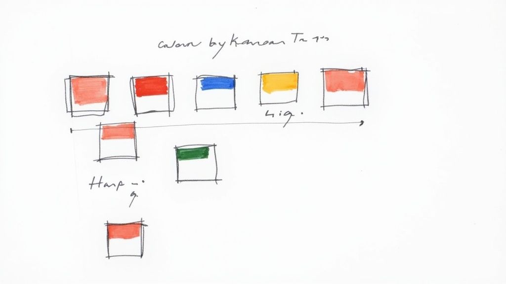 Image of a Kanban board integrated with Google Tasks.