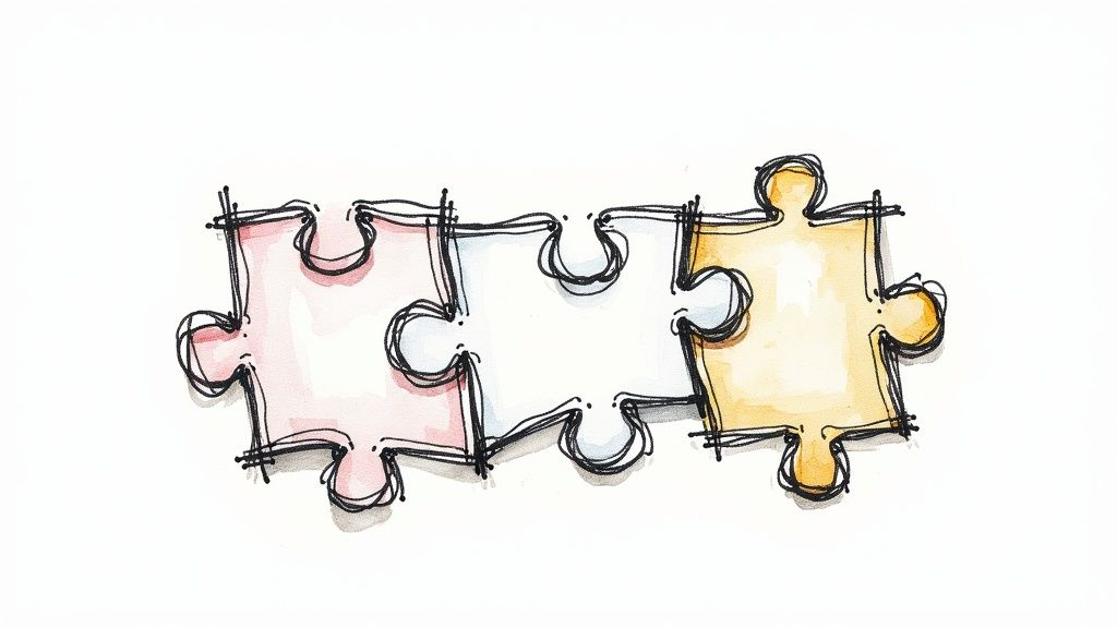 A team collaborating around a table, symbolizing a high-performing team environment.