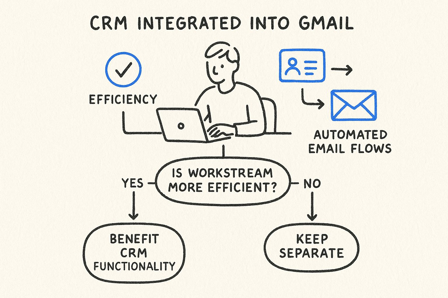 Infographic about crm for gmail