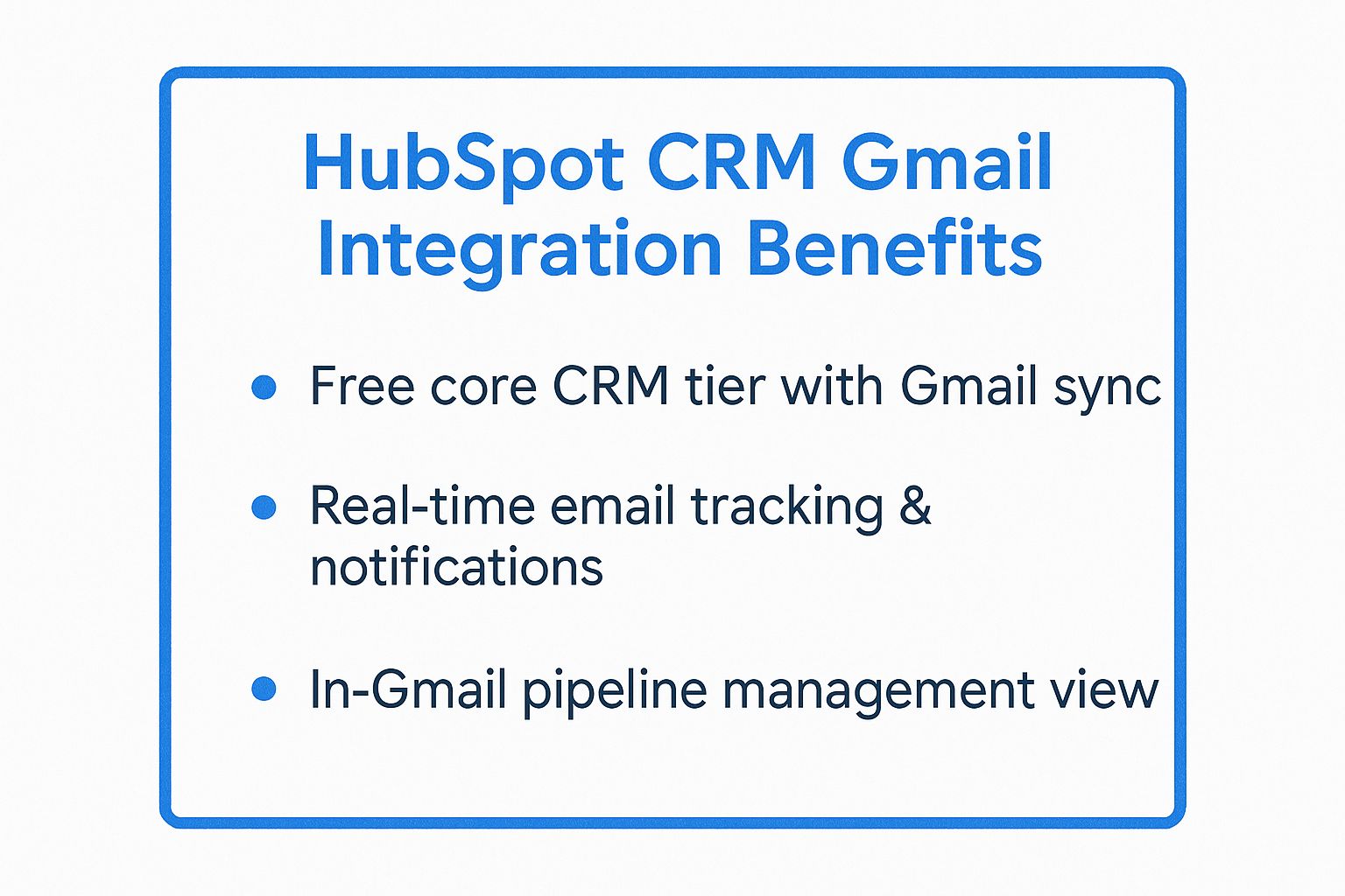 Infographic showing key data about HubSpot CRM