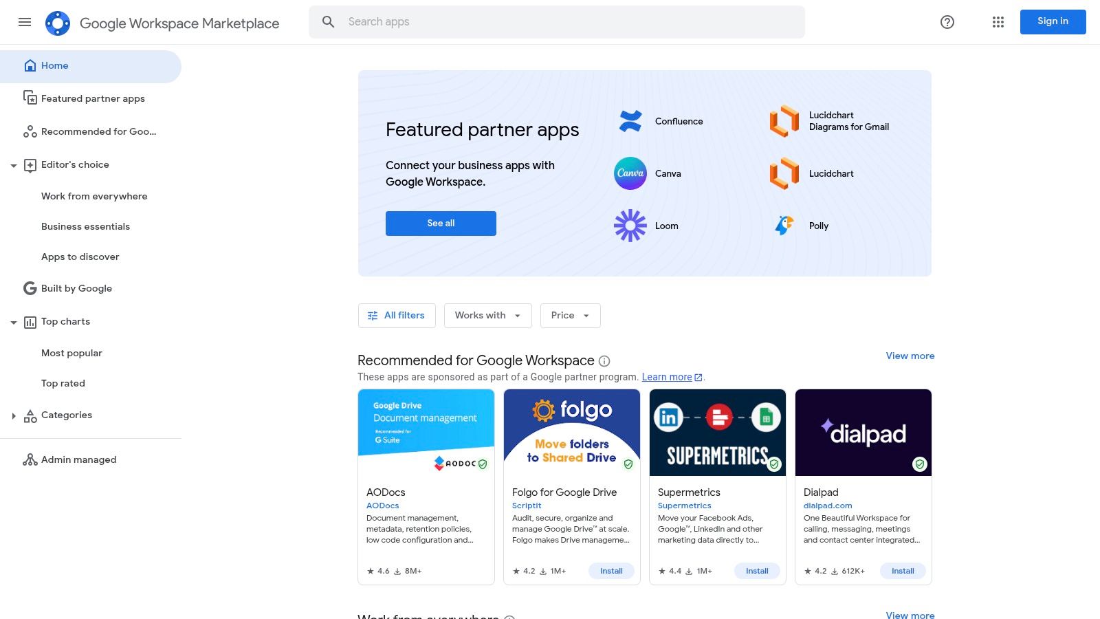 Google Workspace Marketplace