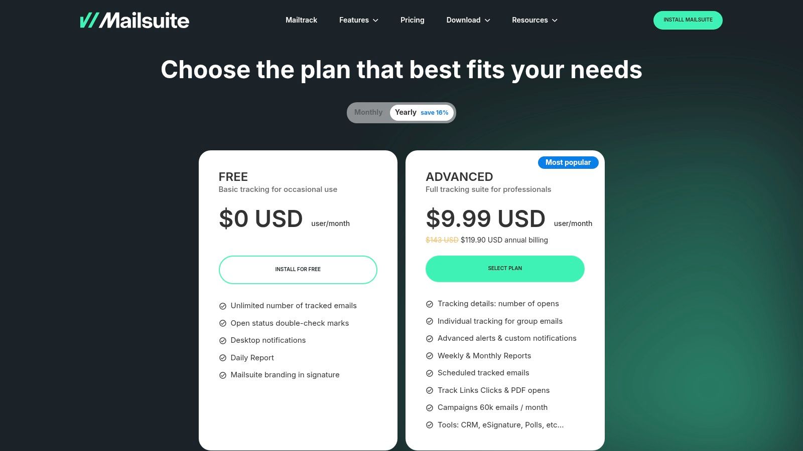 Mailsuite (formerly Mailtrack)