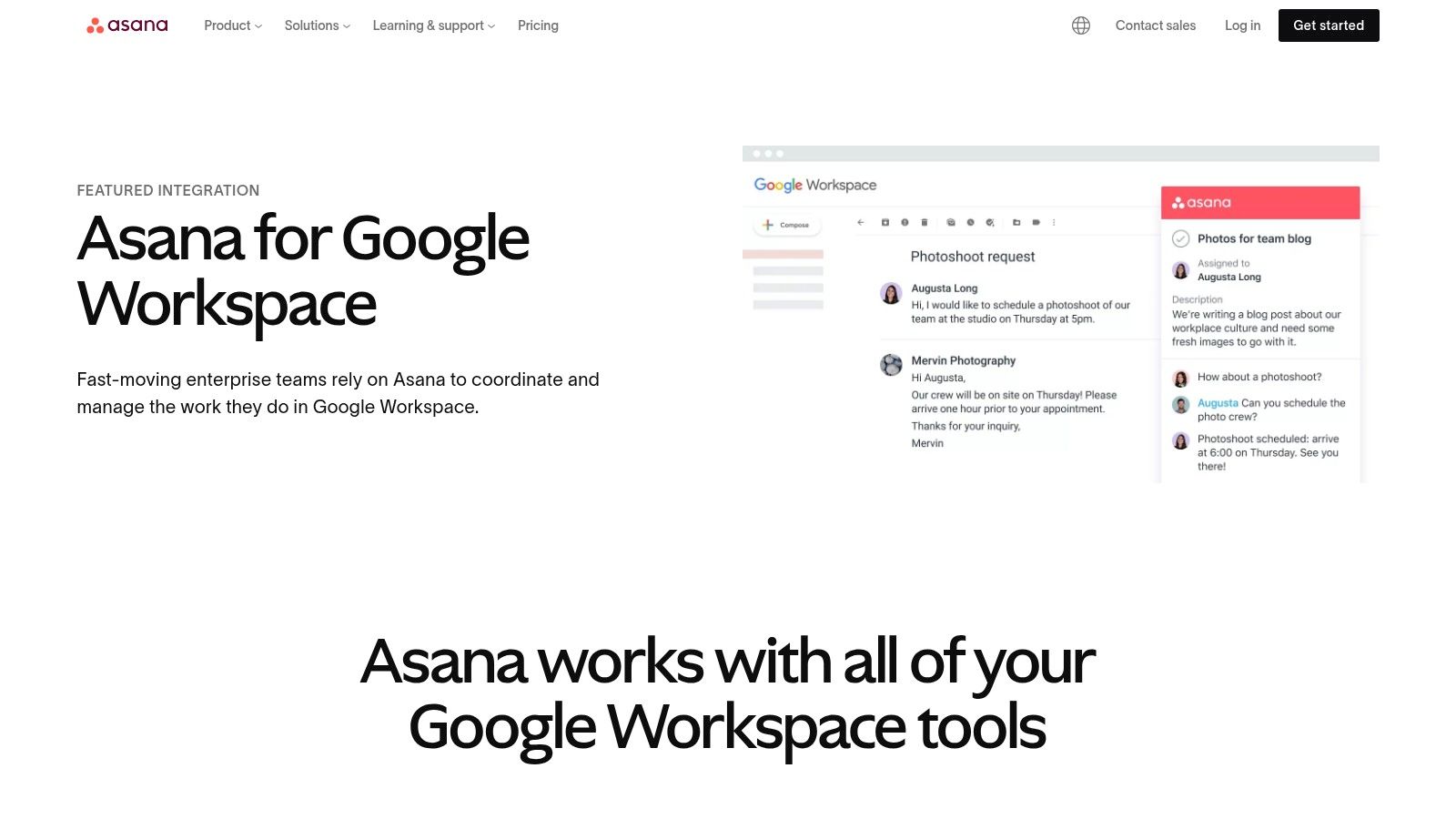 Asana for Google Workspace