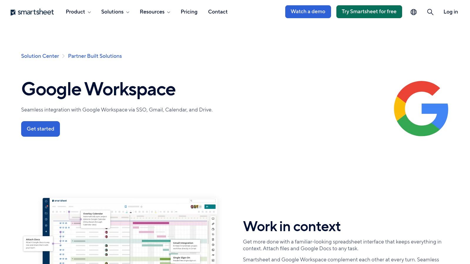 Smartsheet for Google Workspace