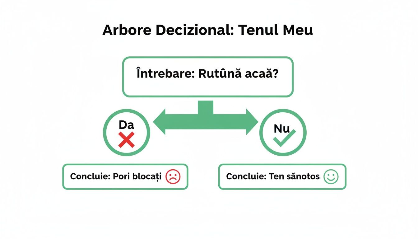 Tratament facial curatare: Ghidul esențial pentru un ten strălucitor 1 Arbore decizional despre rutina de îngrijire a tenului acasă: Dacă da, pori blocați; dacă nu, ten sănătos.