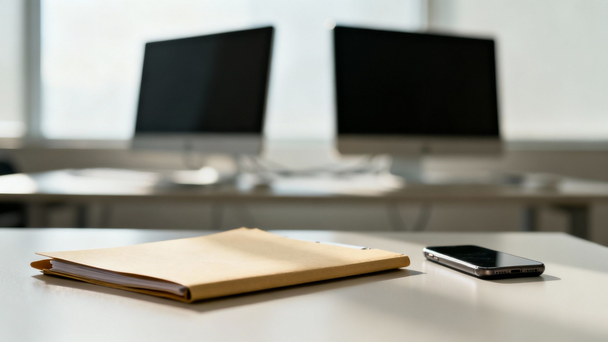 A team of professionals collaborating around a computer, symbolizing the need for integrated systems in legal advocacy.