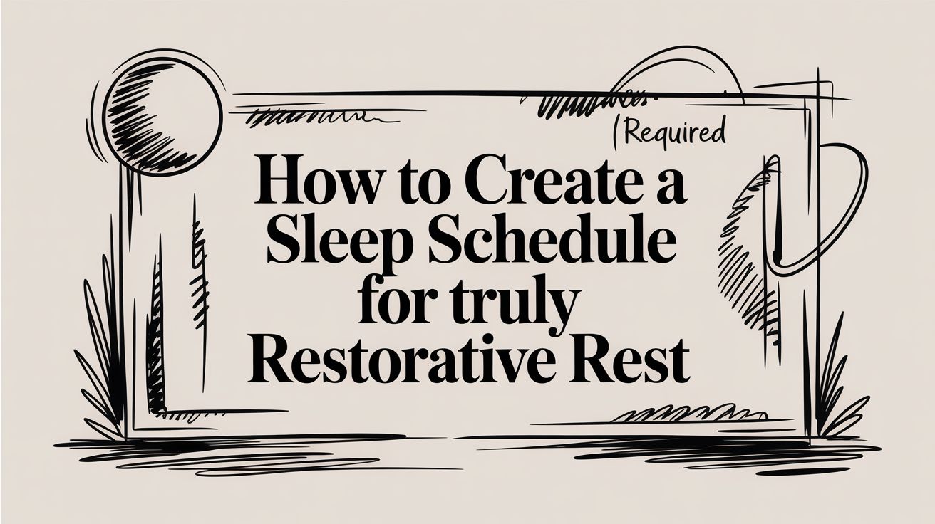 How to Create a Sleep Schedule for Truly Restorative Rest
