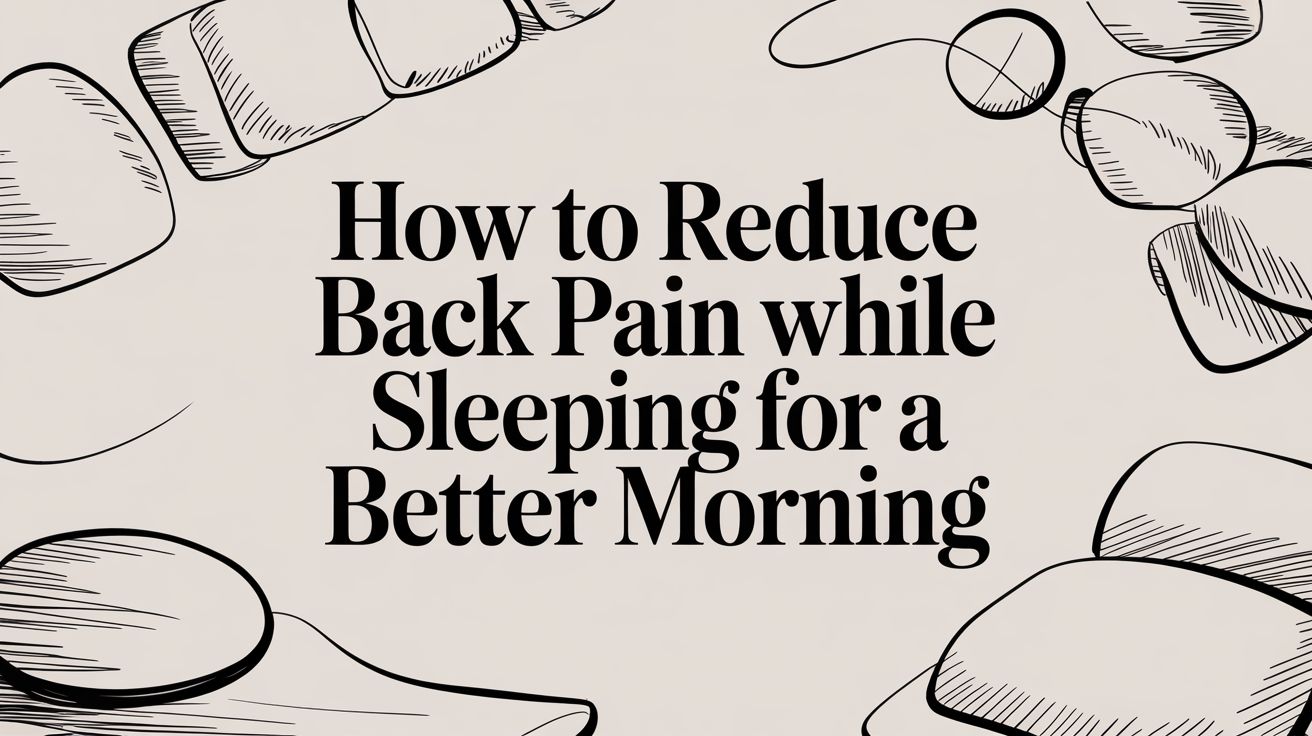 How to Reduce Back Pain While Sleeping for a Better Morning