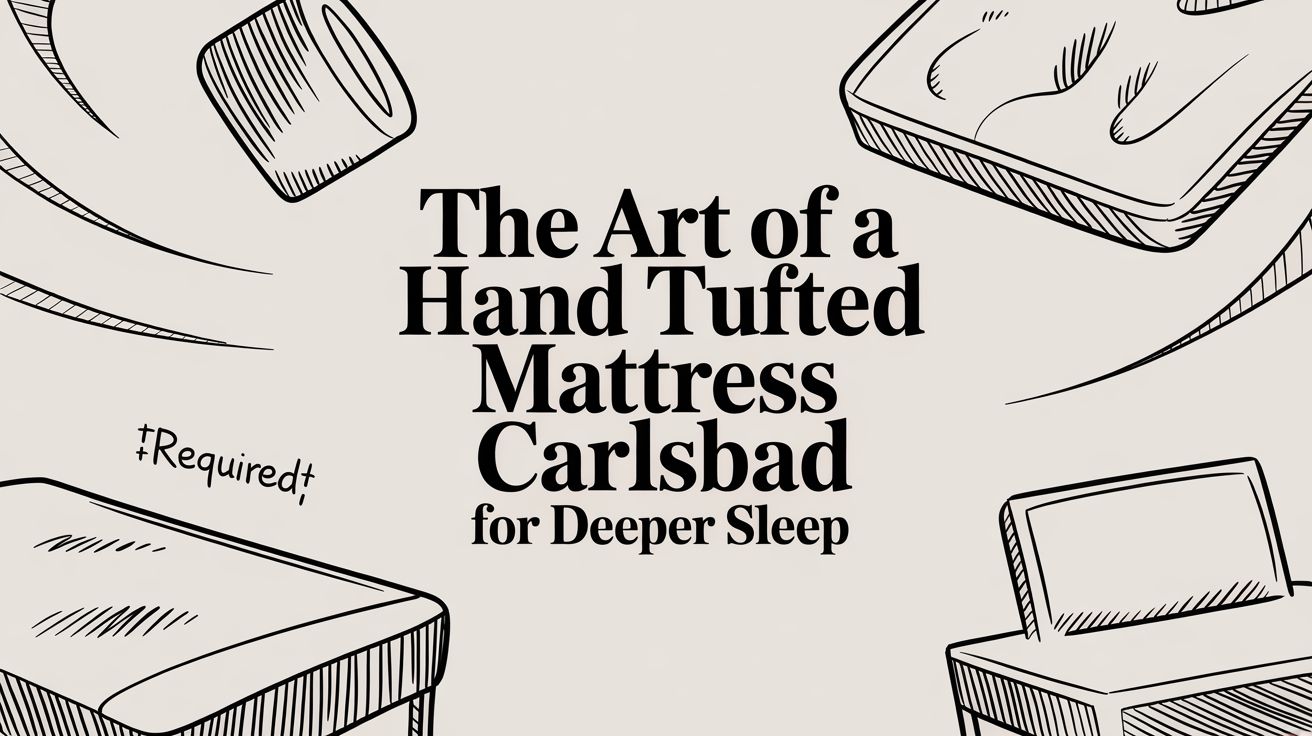 The Art of a Hand-Tufted Mattress for Deeper Sleep in Carlsbad