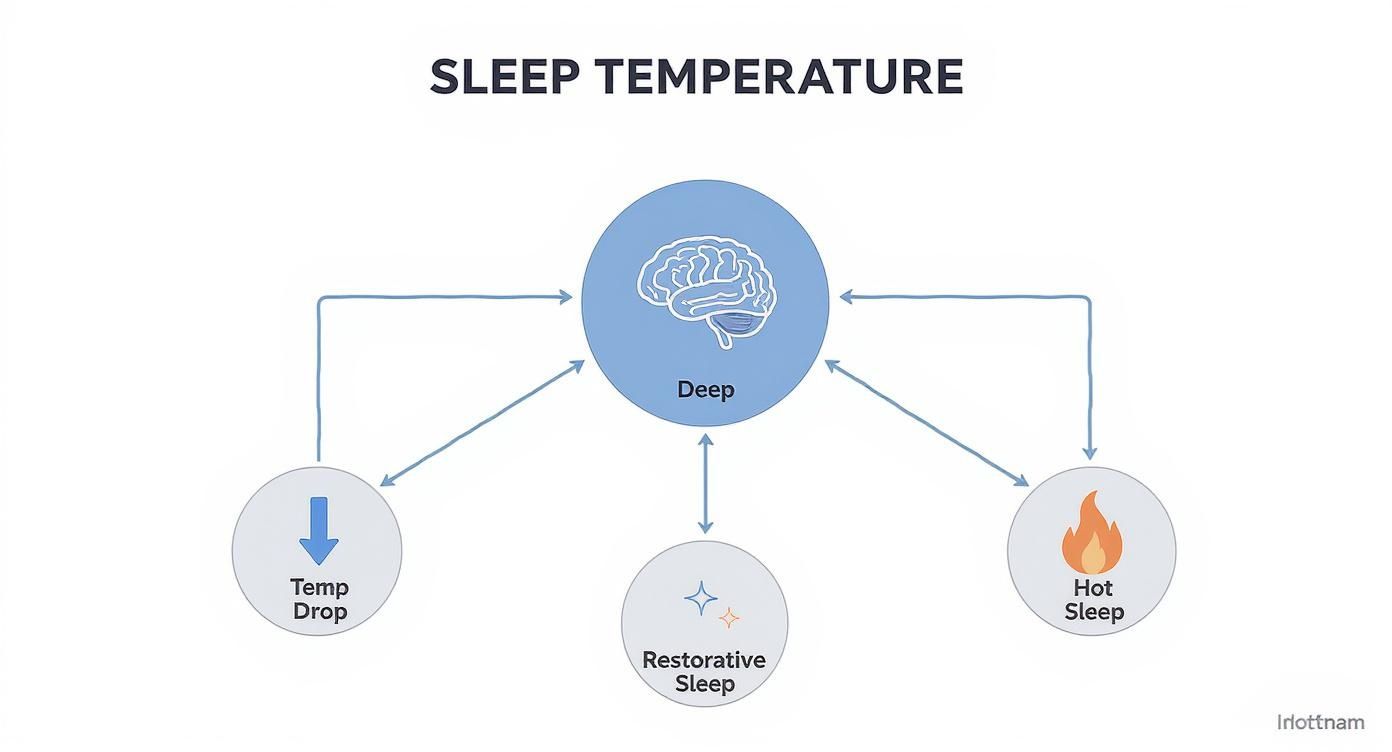 Infographic about best cooling mattress