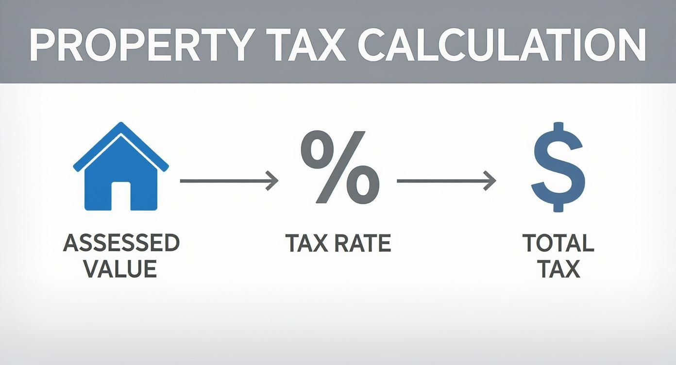 Infographic about property tax rates bc