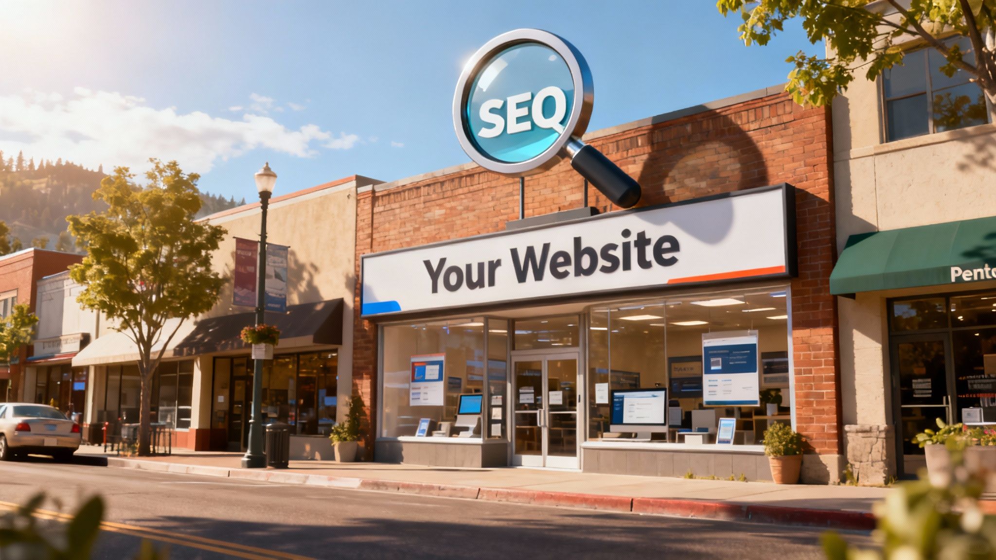 A person using a compass on a map, representing the foundational guidance of SEO.