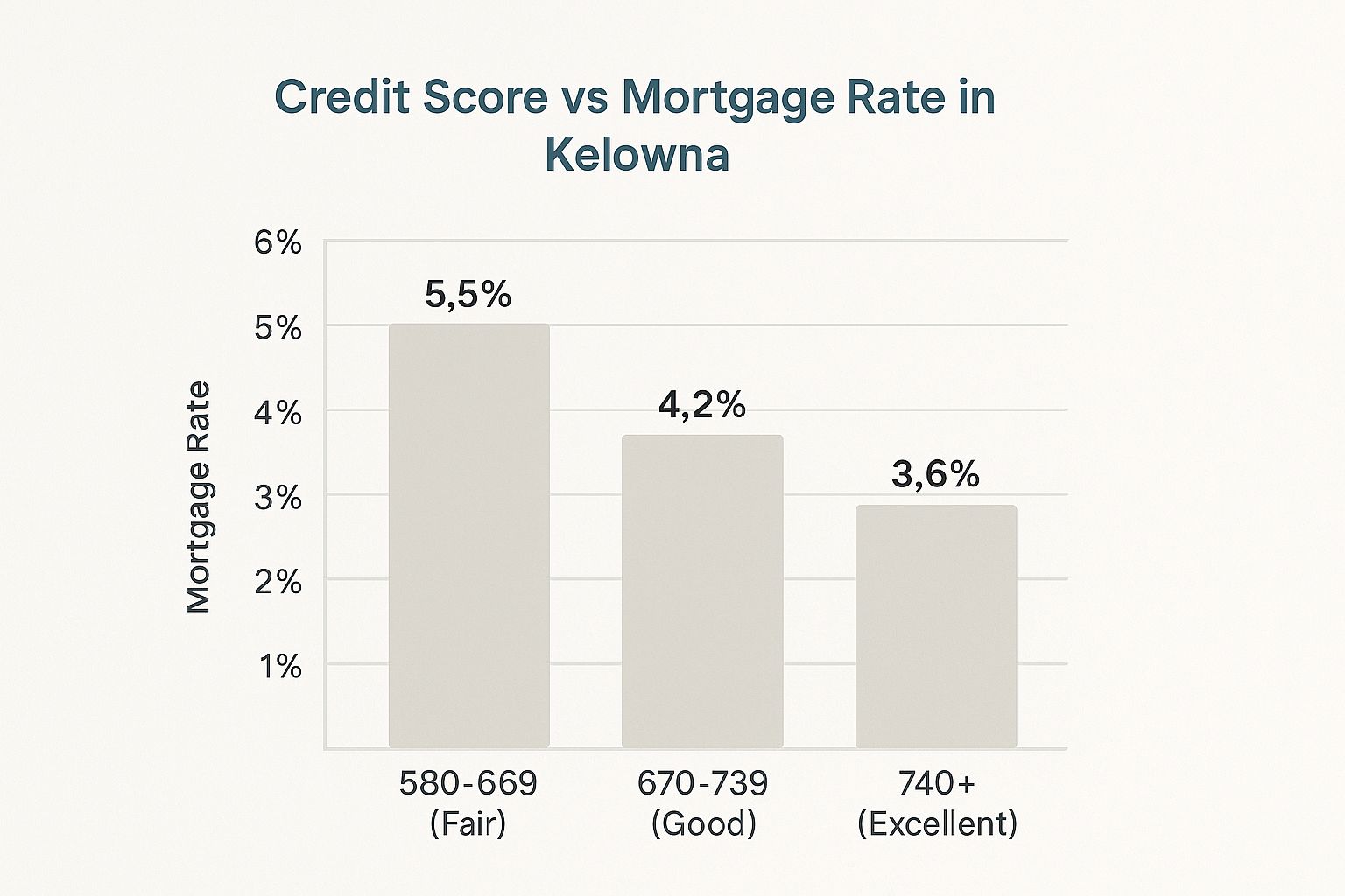 Infographic about credit score for home loan