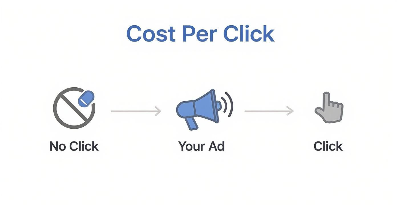 Infographic about what is cost per click