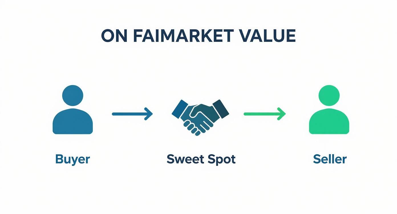 Infographic about how to determine fair market value