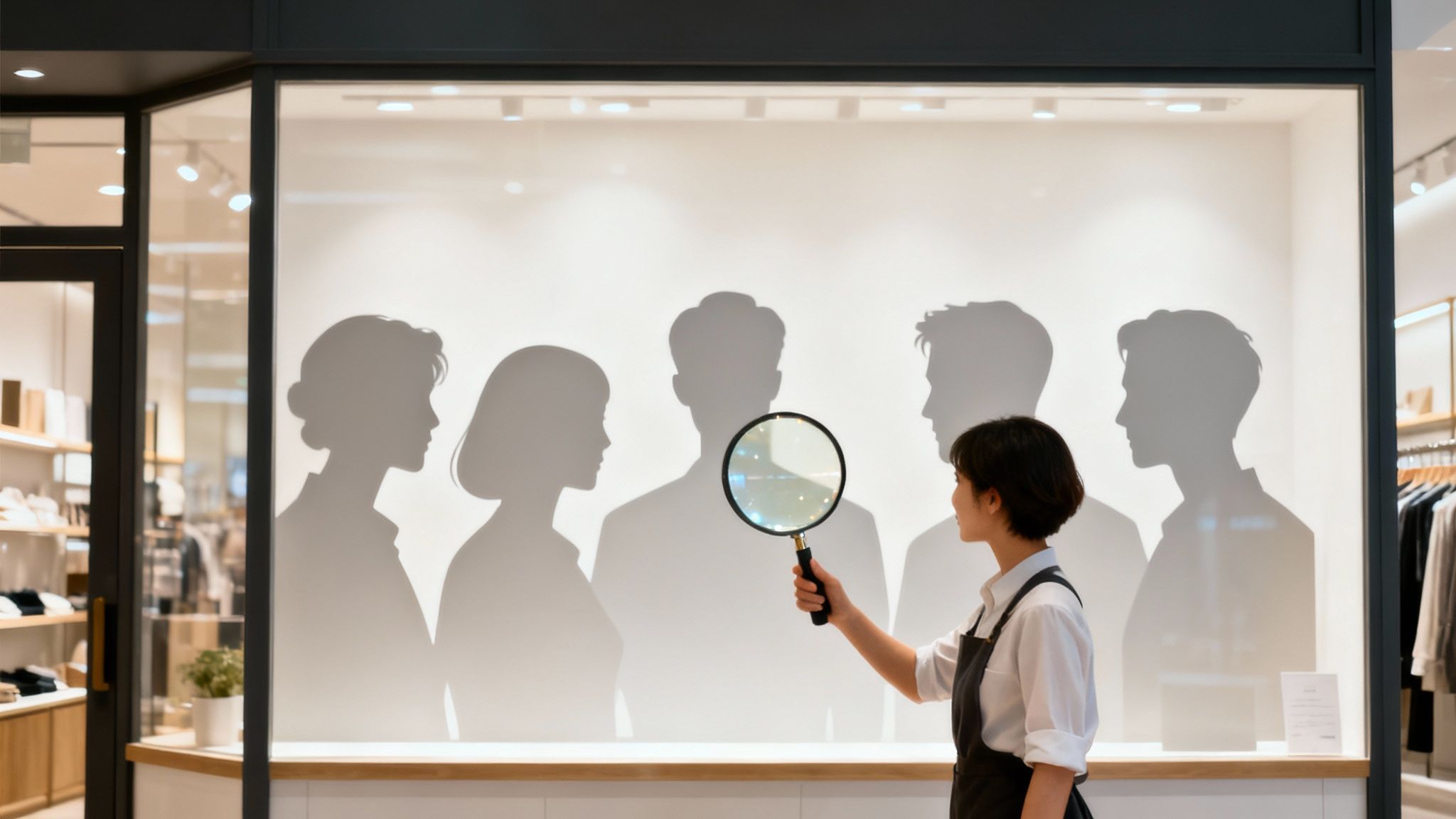 A person at a desk drawing a customer journey map with colourful sticky notes.