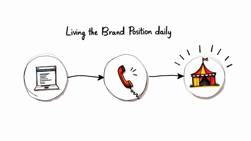 A person watering a small plant that has a lightbulb growing from it, symbolizing nurturing an idea to life.