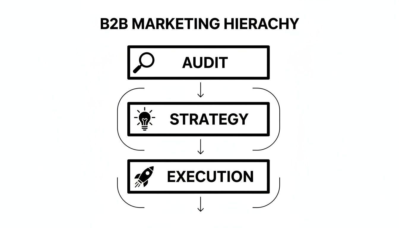 Infographic about business to business marketing agency