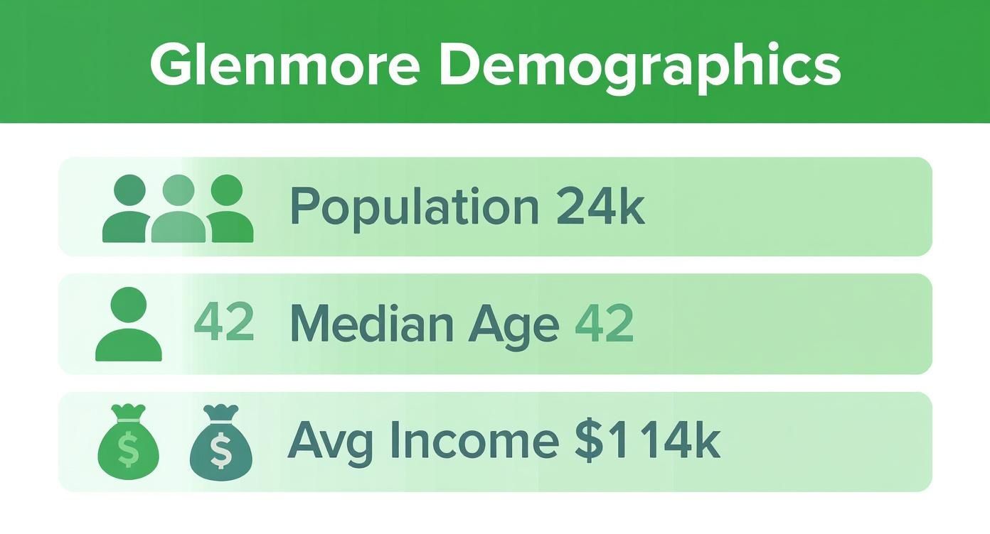 Infographic about glenmore kelowna bc