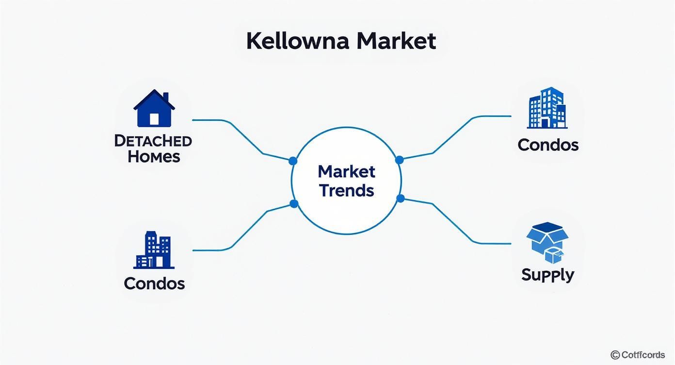 Infographic about real estate in kelowna british columbia