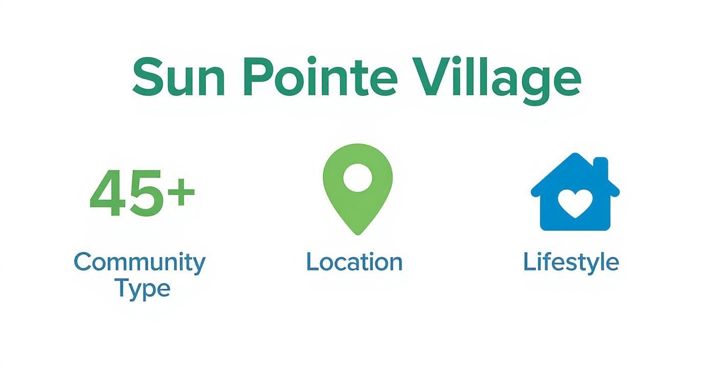 Infographic about sun pointe village