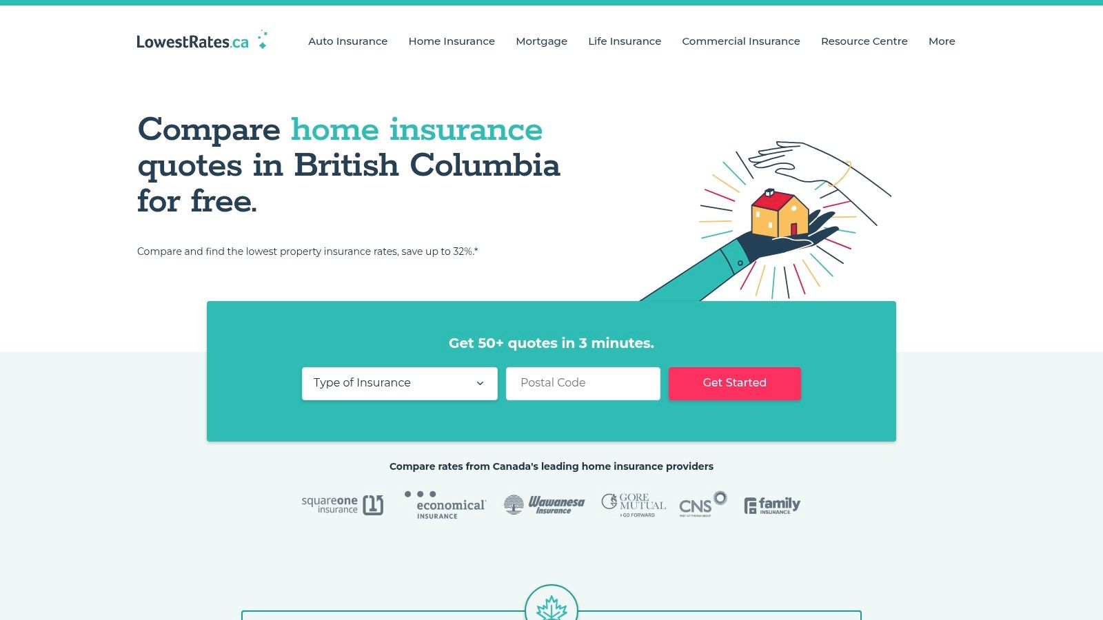 LowestRates.ca (Compare Home Insurance in British Columbia)