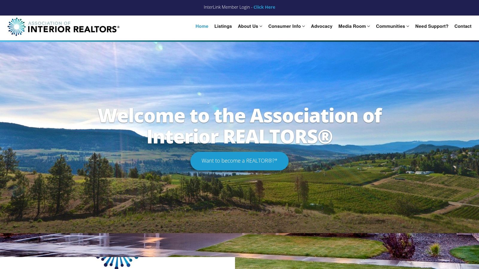 Association of Interior REALTORS website homepage.
