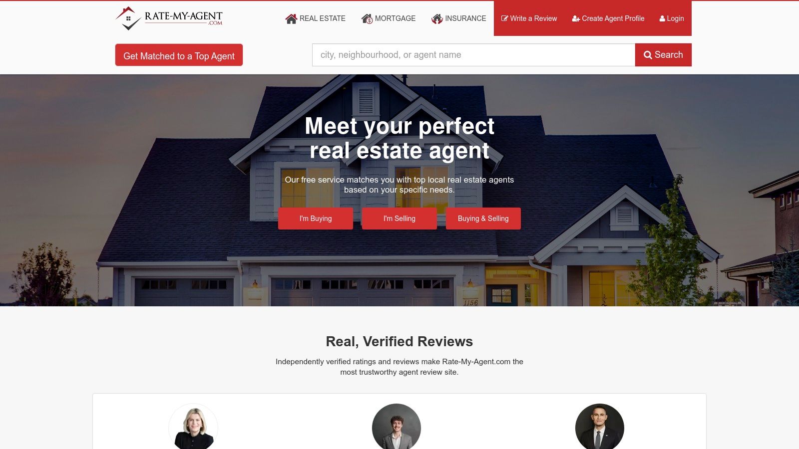 Rate-My-Agent platform showcasing top-rated real estate agents in Kelowna.