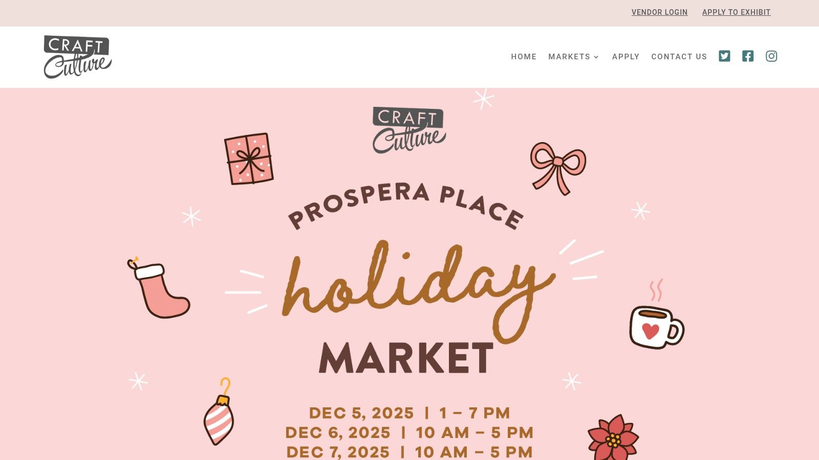 Craft Culture Holiday Market