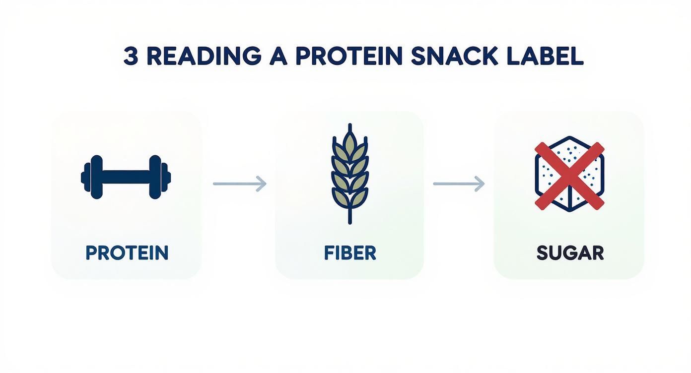 Infographic about best on the go protein snacks