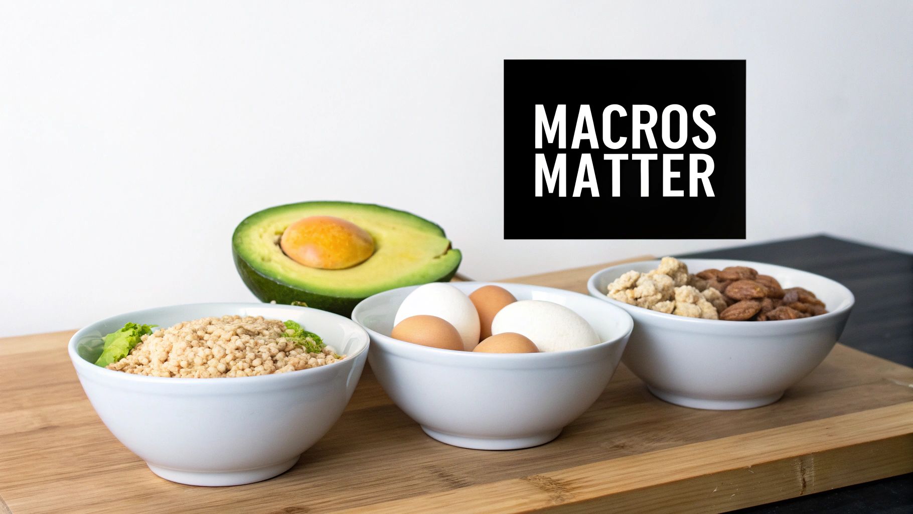 A vibrant and colorful plate of food showing a healthy balance of protein, carbohydrates, and fats, including grilled chicken, quinoa, and fresh vegetables.