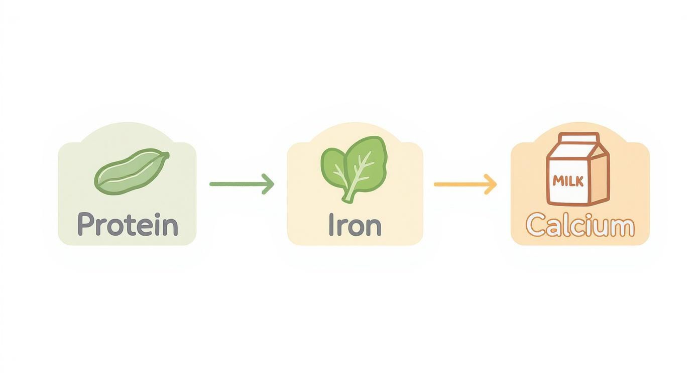 Infographic about how to start a plant based diet