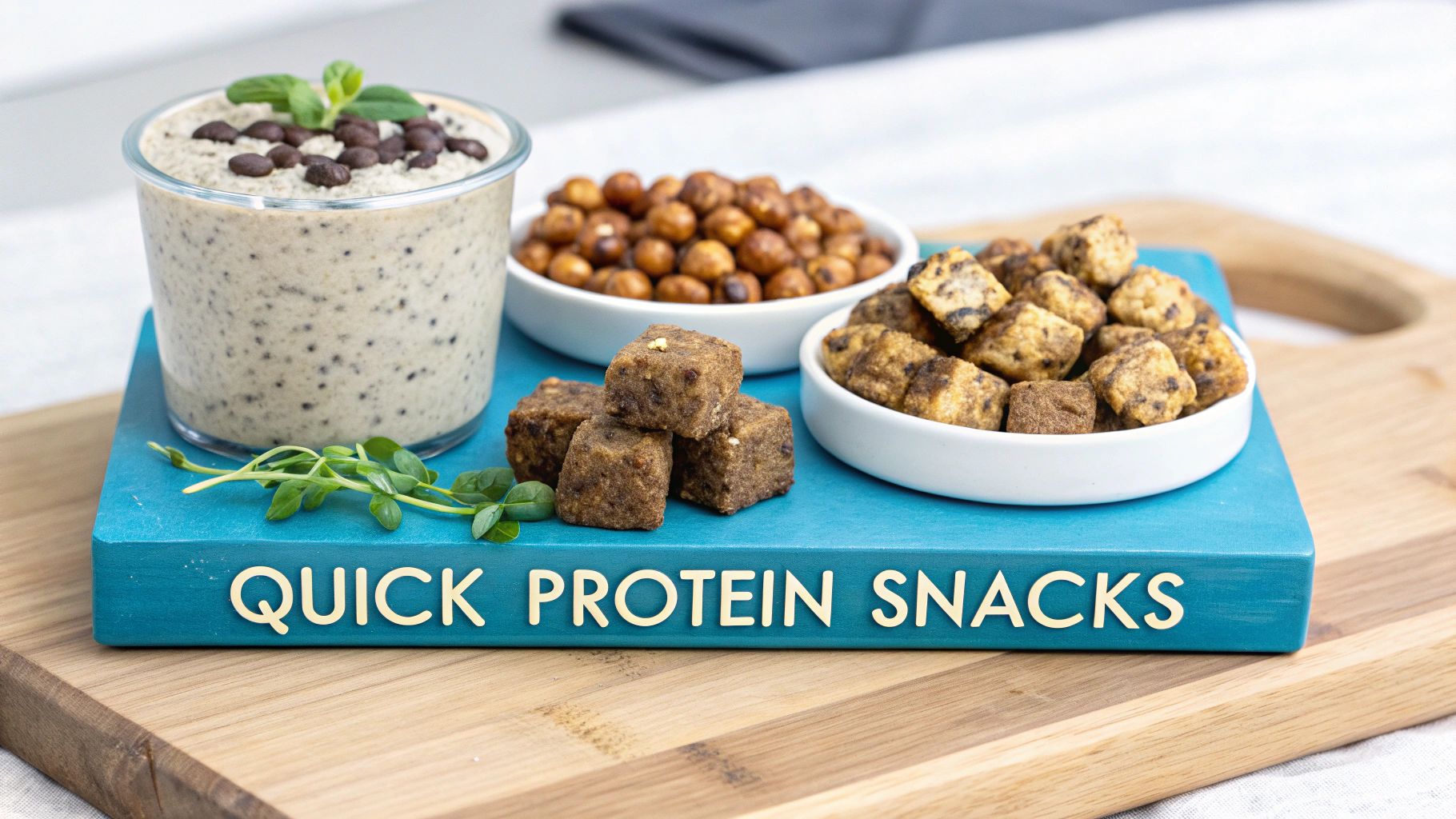 A bowl of creamy chia seed pudding topped with fresh berries and nuts.