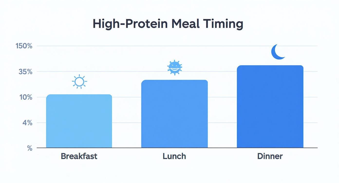Infographic about how to increase protein intake