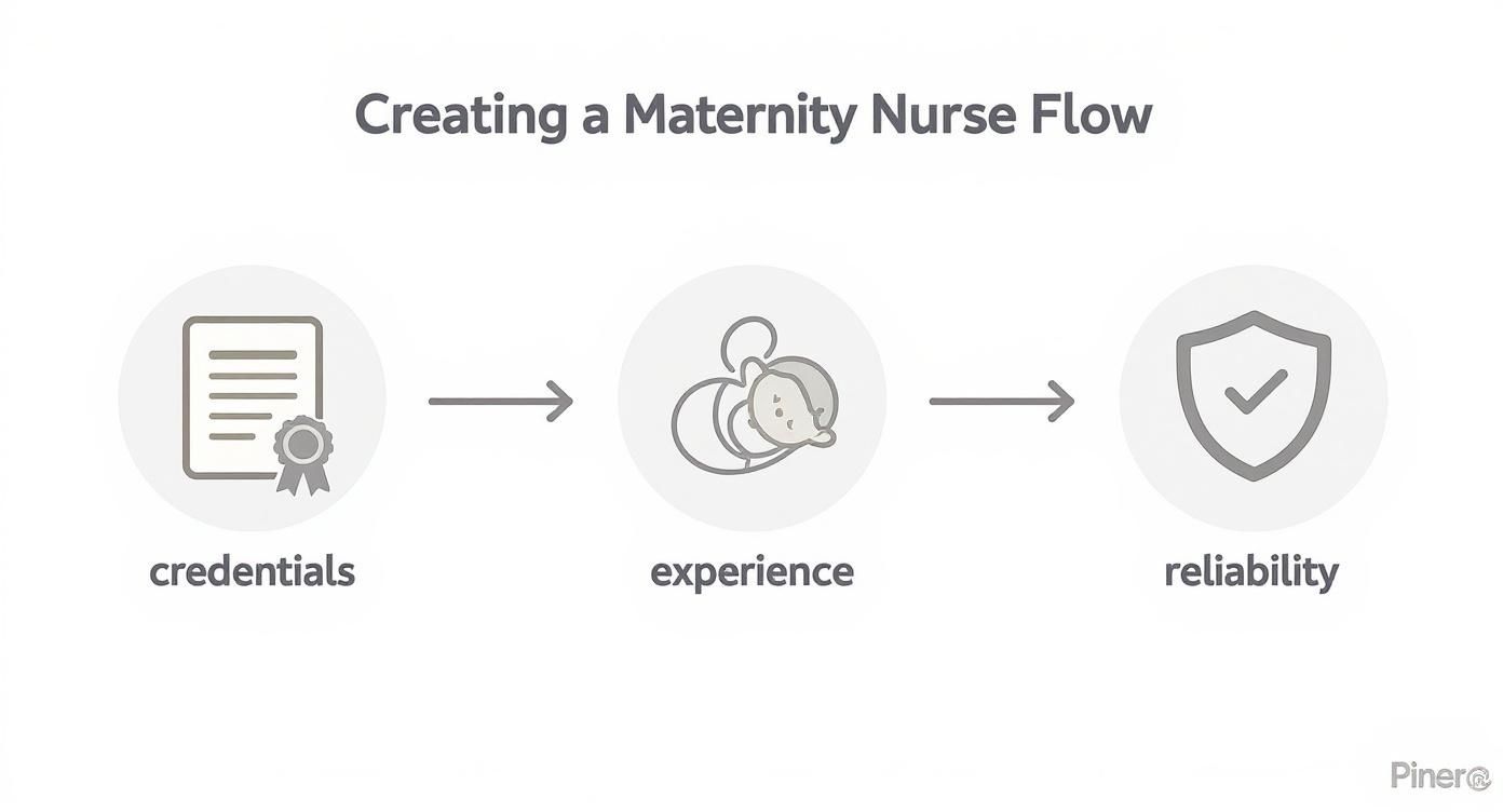 Infographic about maternity nurse vacancies