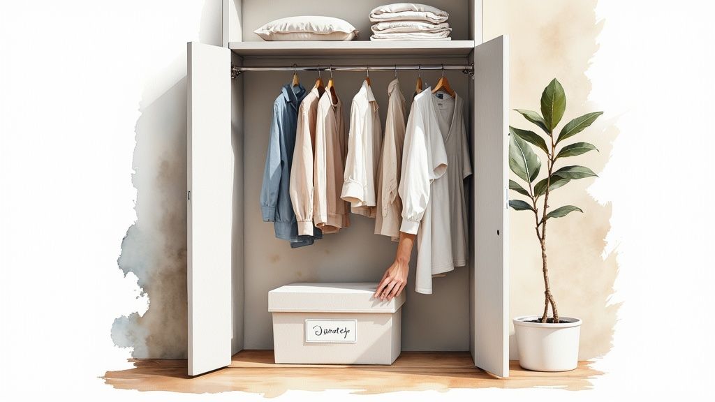 Professional housekeeper cleaning stainless steel kitchen sink with sponge