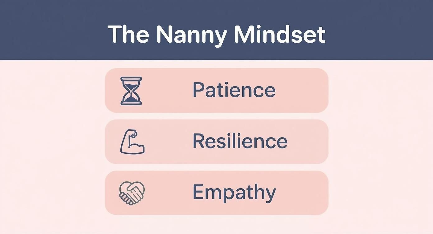 Infographic about how to become a nanny