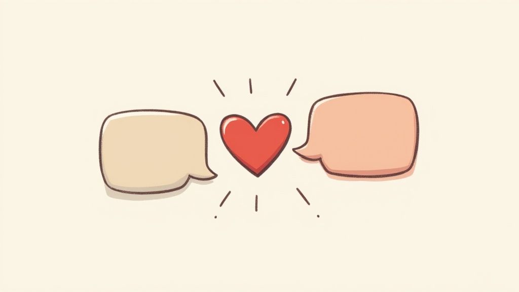 A support agent compassionately listening to a customer, illustrating empathy-driven communication in action.