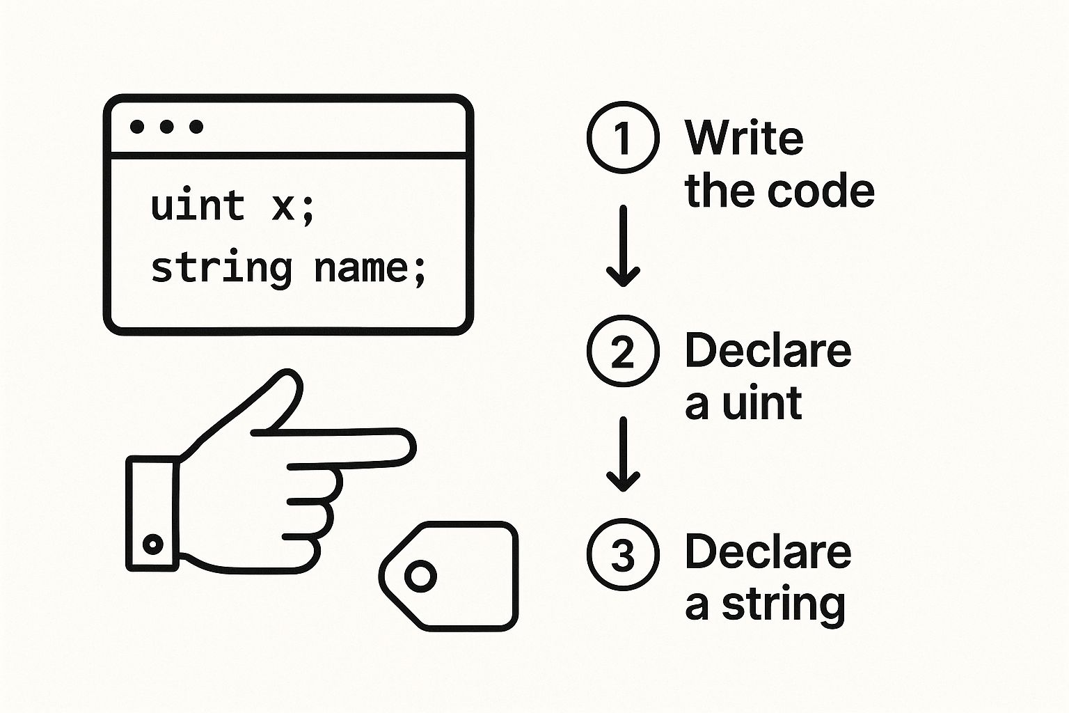 Infographic about solidity programming tutorial