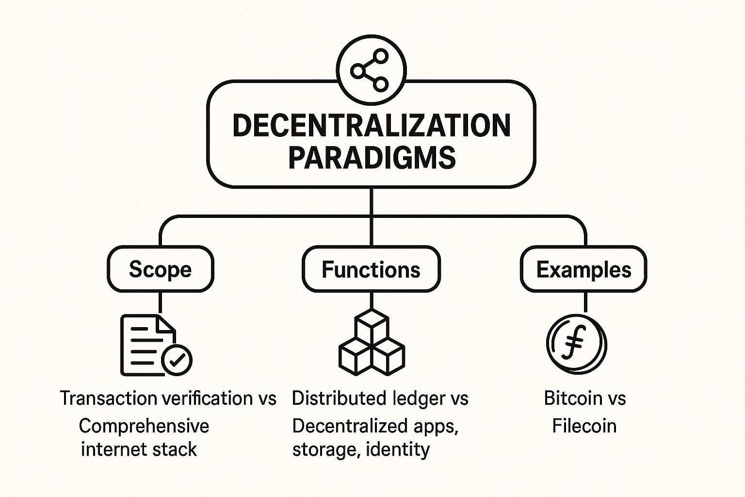 Infographic showing key data about Decentralization Paradigms