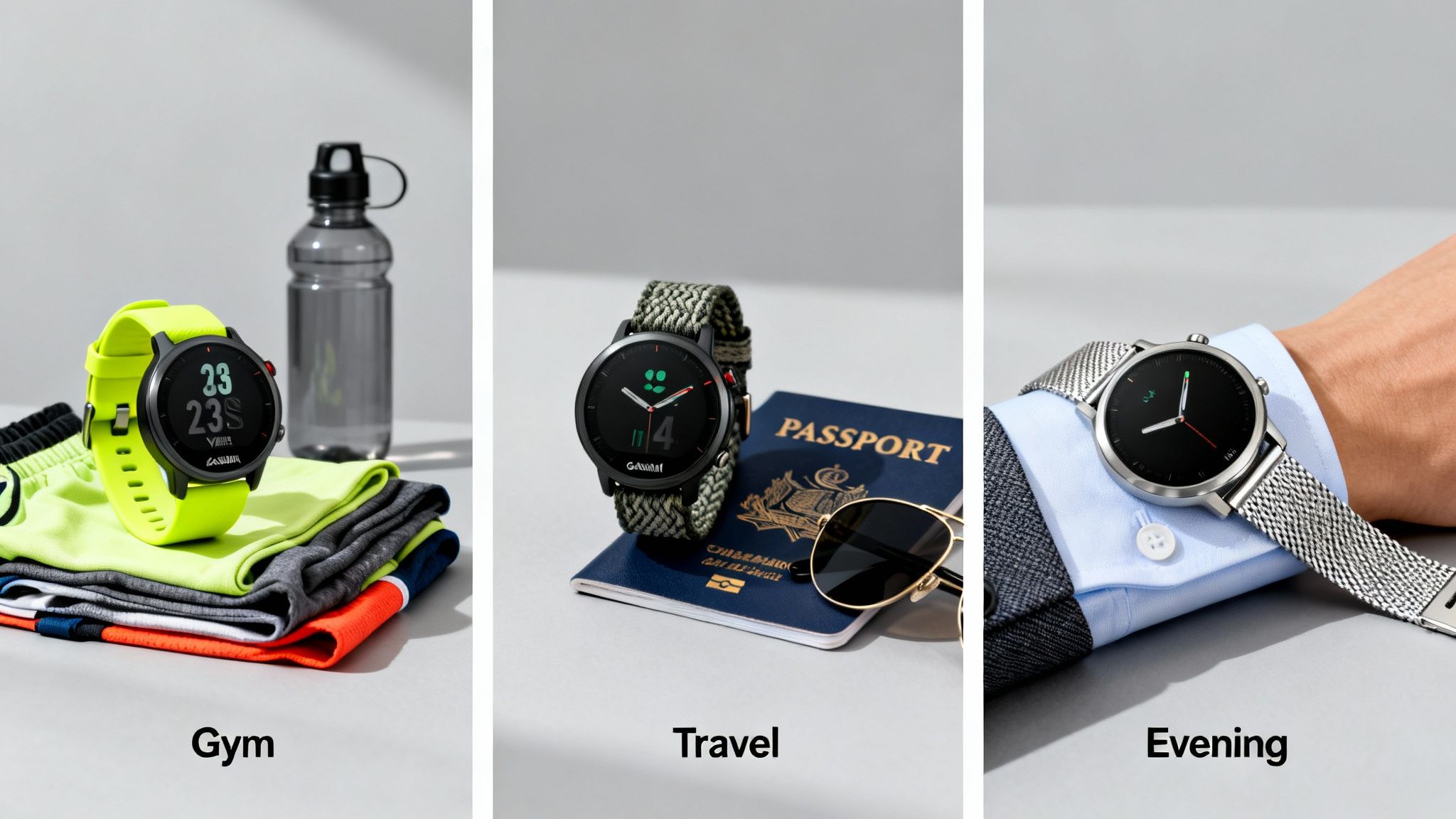 Styling examples of Garmin Venu 3S strap