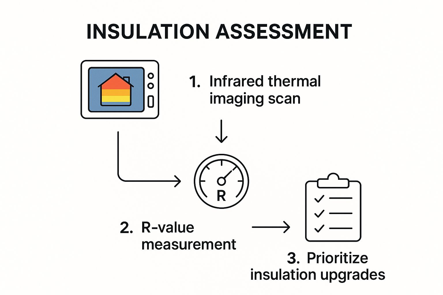Infographic showing key data about Insulation Assessment and Thermal Imaging Infographic showing key data about Insulation Assessment and Thermal Imaging