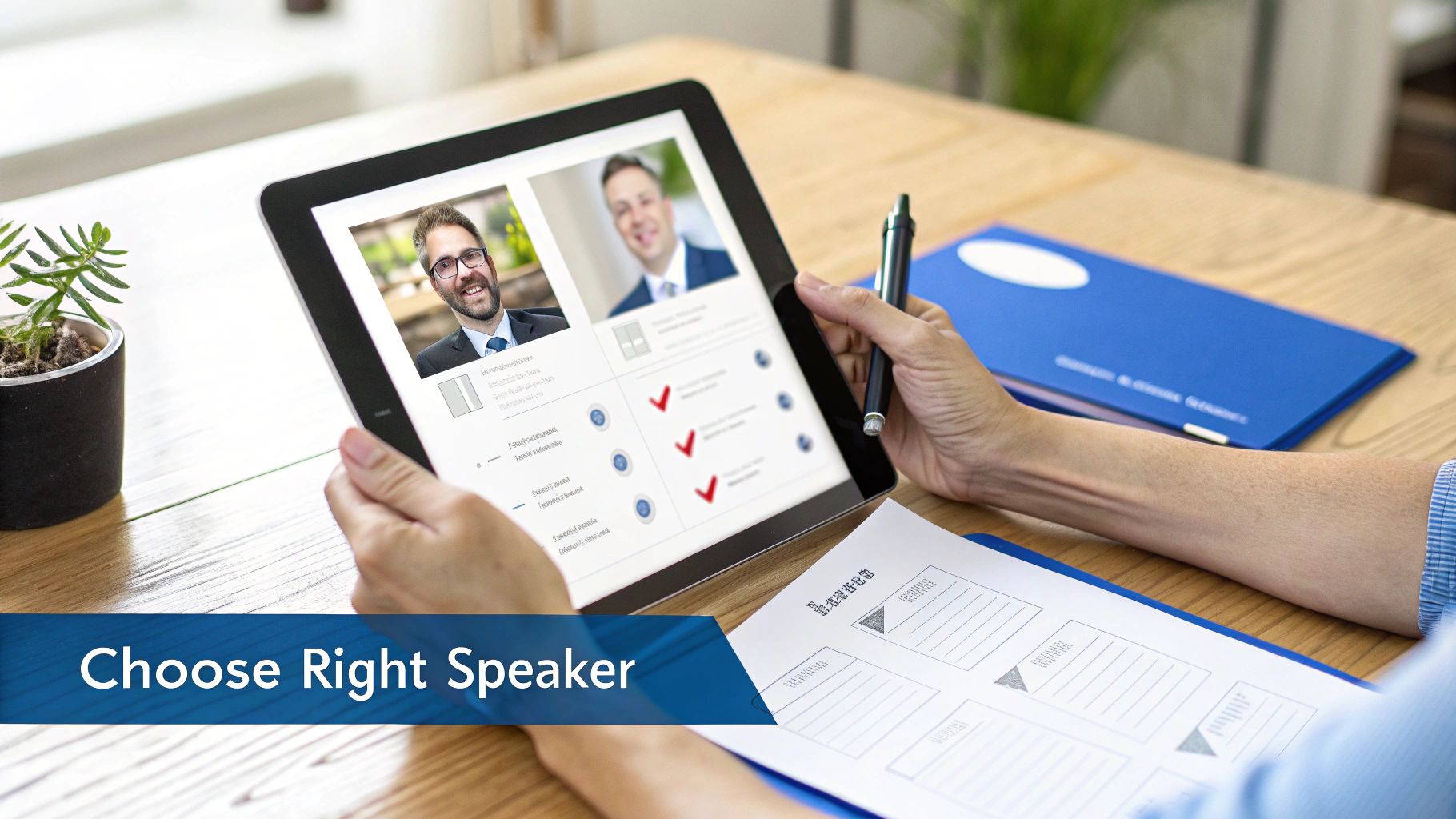 A person at a podium speaking to a large, attentive audience in an auditorium.