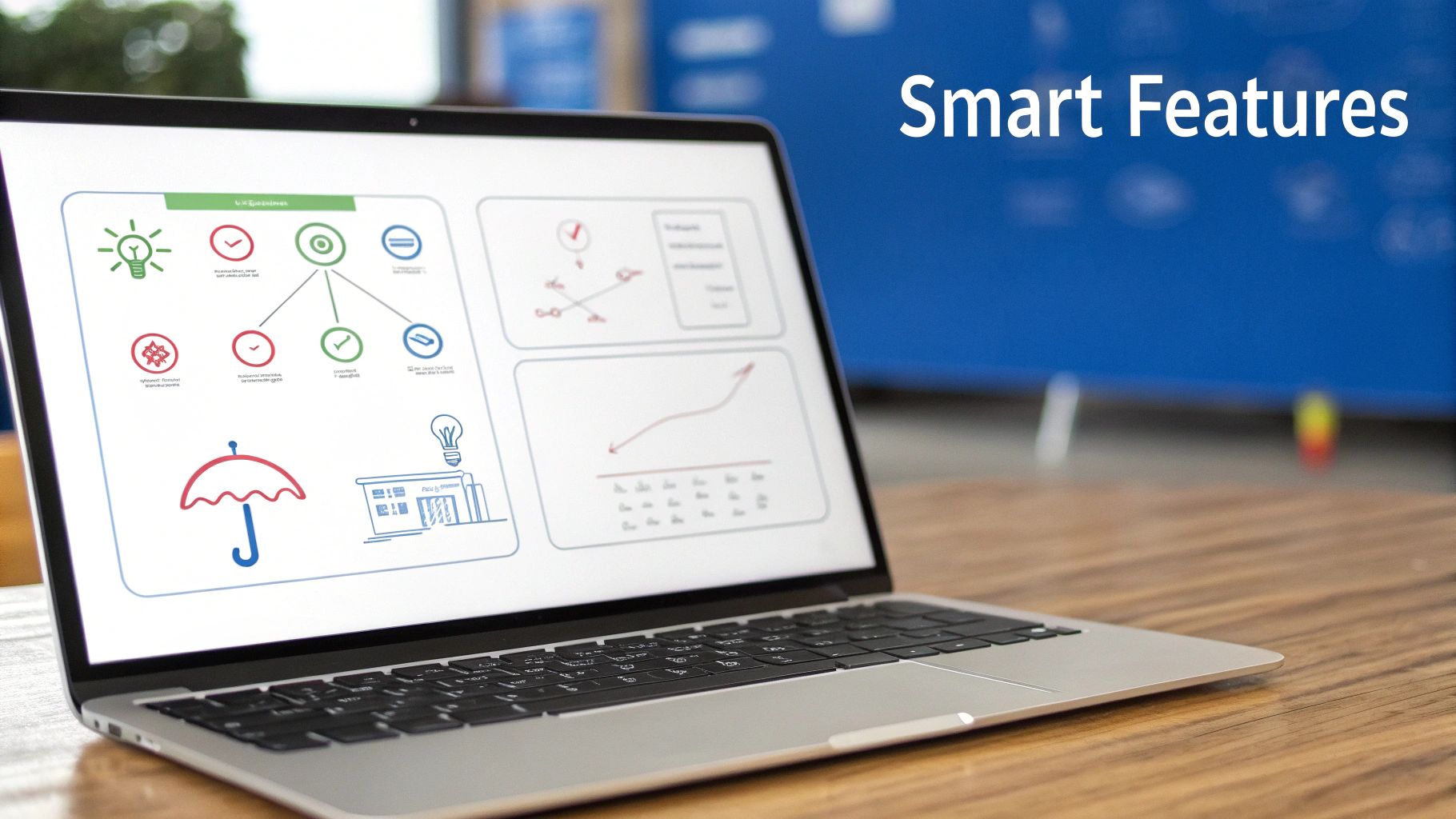 A futuristic digital interface showing interconnected data points and nodes, representing complex feature engineering.