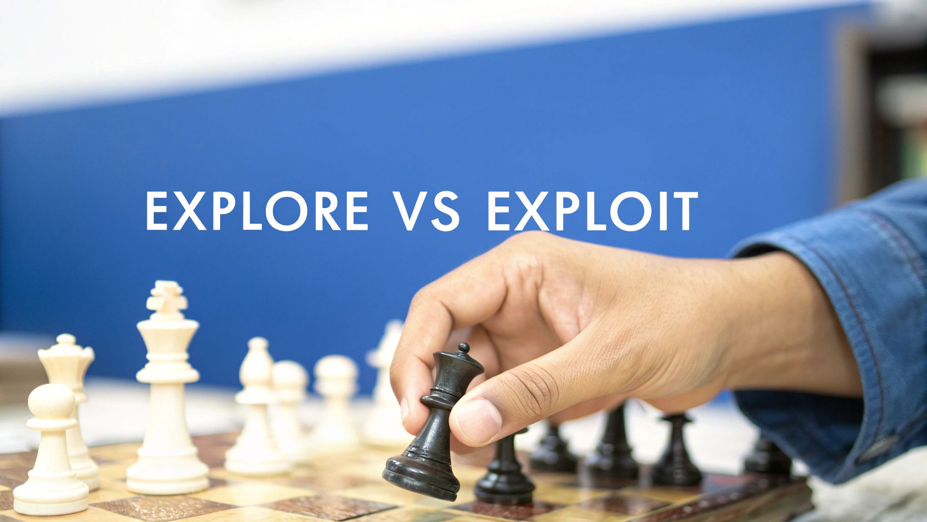 A neural network brain making a decision between two paths