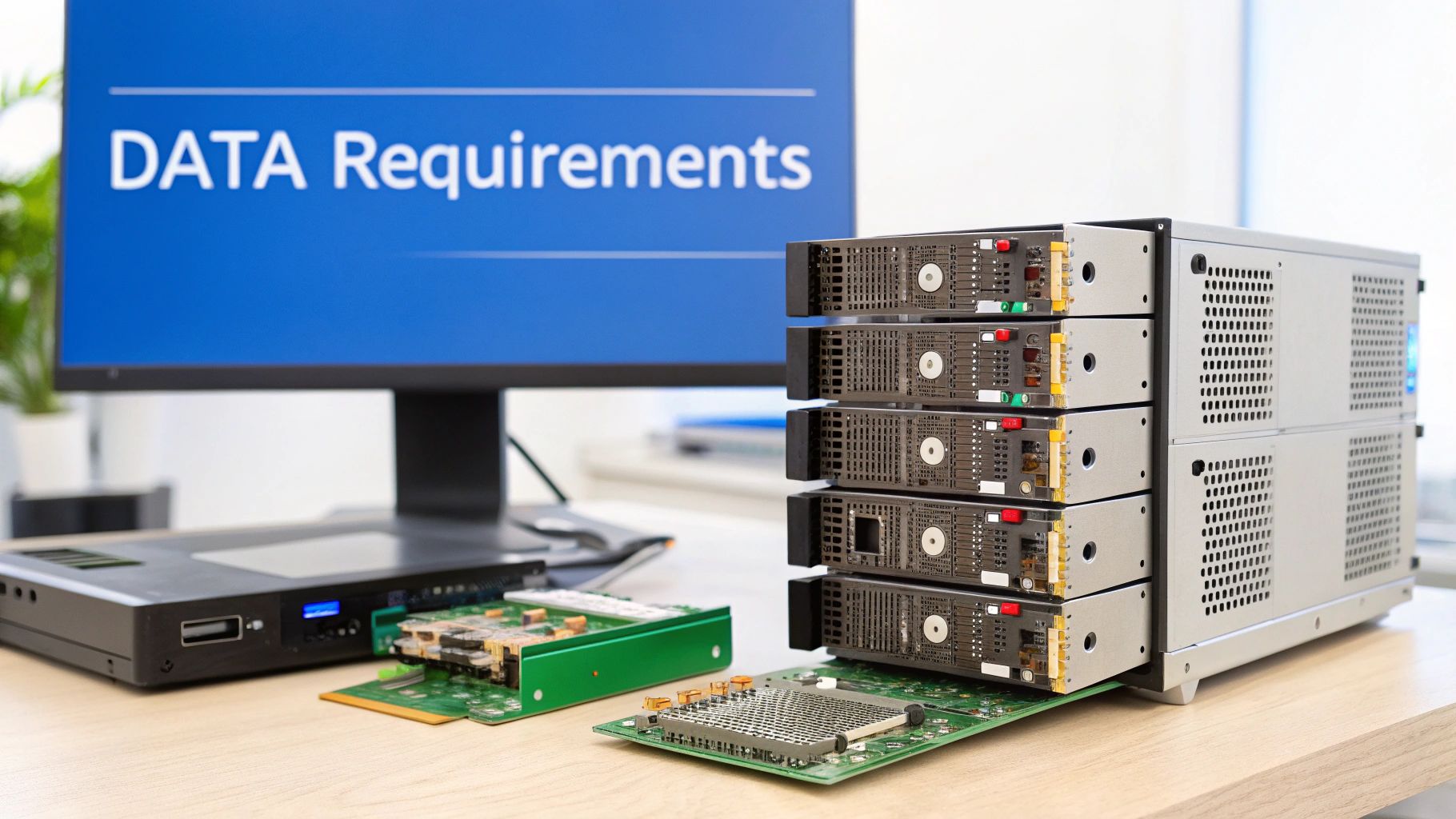 An abstract illustration of data flowing through different architectural layers, representing machine learning and deep learning models
