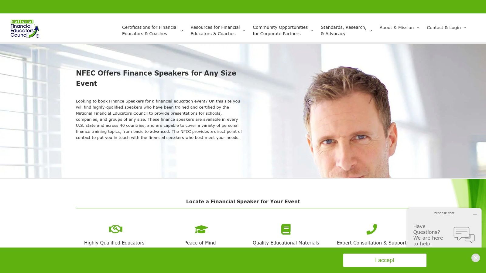National Financial Educators Council (NFEC) — Finance Speakers Directory
