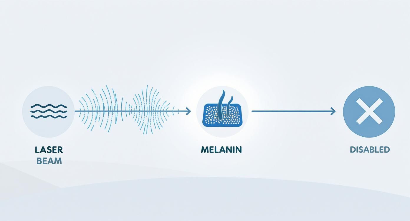 Infographic about underarms laser hair removal