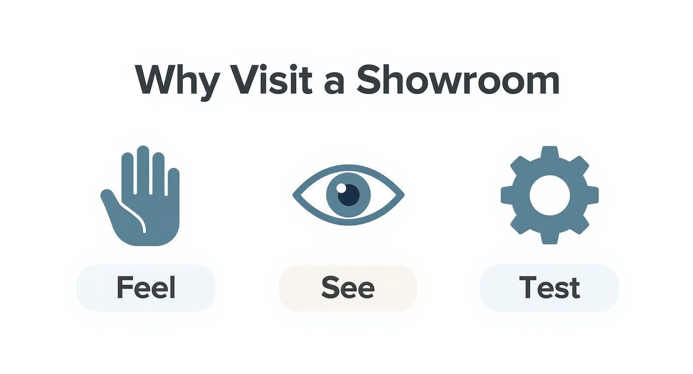 Infographic about blinds showroom near me